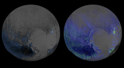 Водяной лед на Плутоне более распространен, чем это считалось ранее